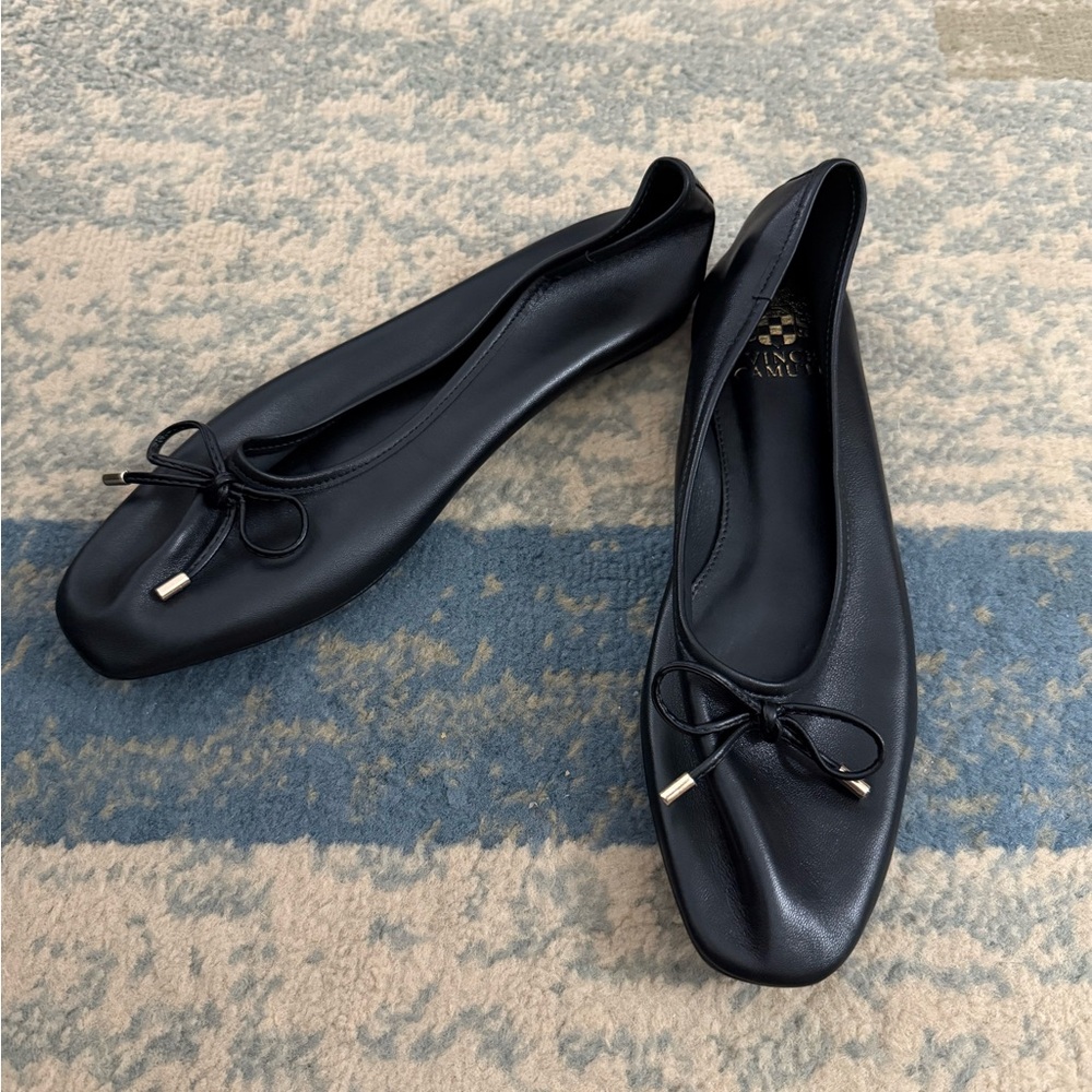 Vince Camuto Black Leather Loafers